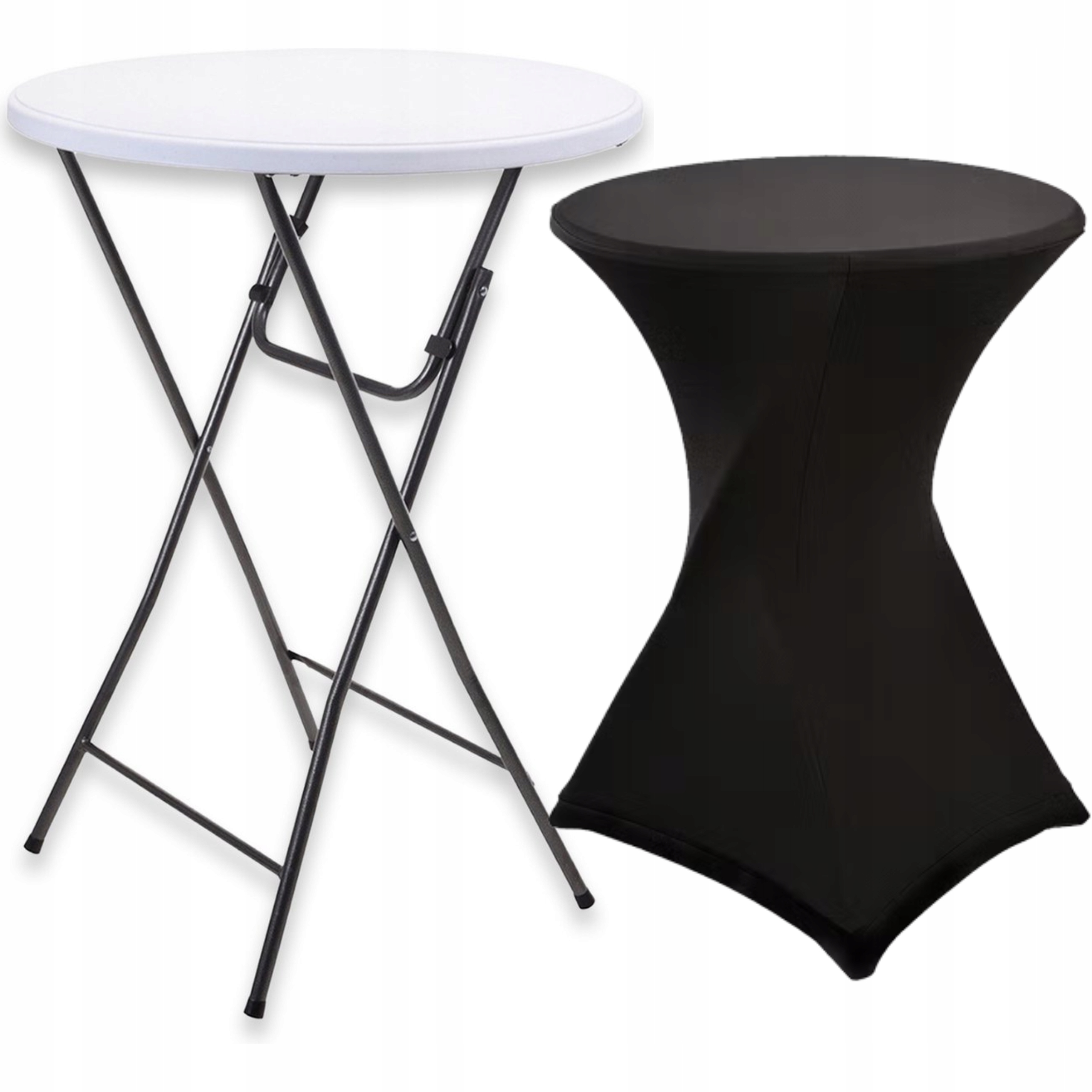 Skladací cateringový stôl Fi80cm